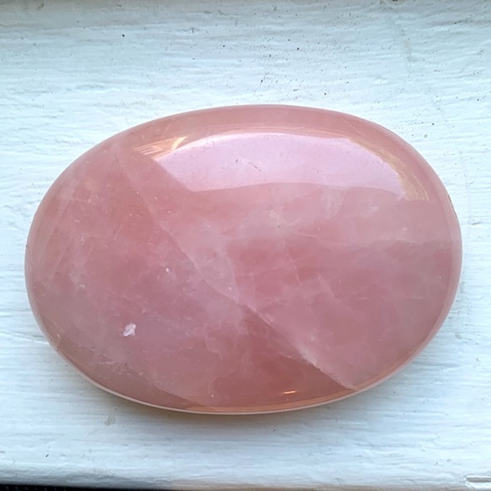 Rose Quartz Palm Stone